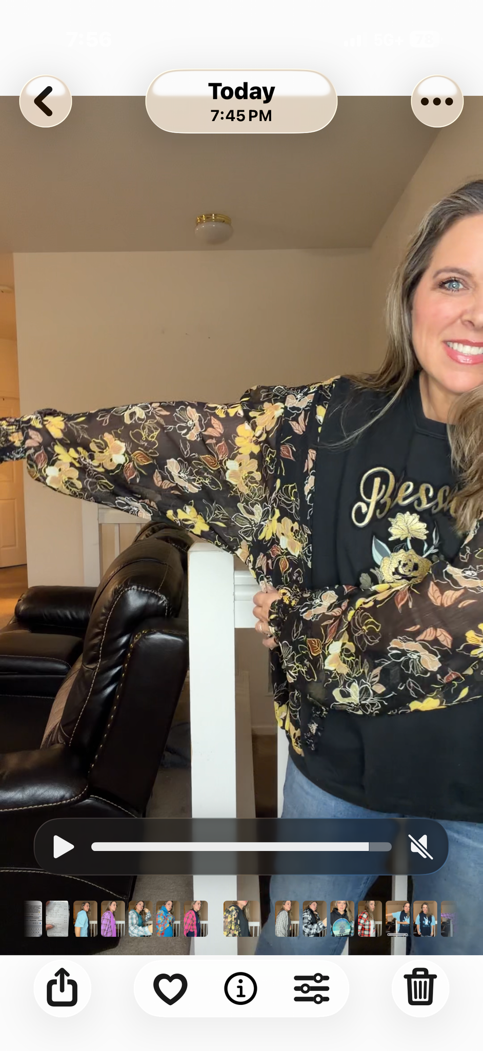 Upcycled Blessed - women's 2X midweight sweatshirt with sheer sleeves