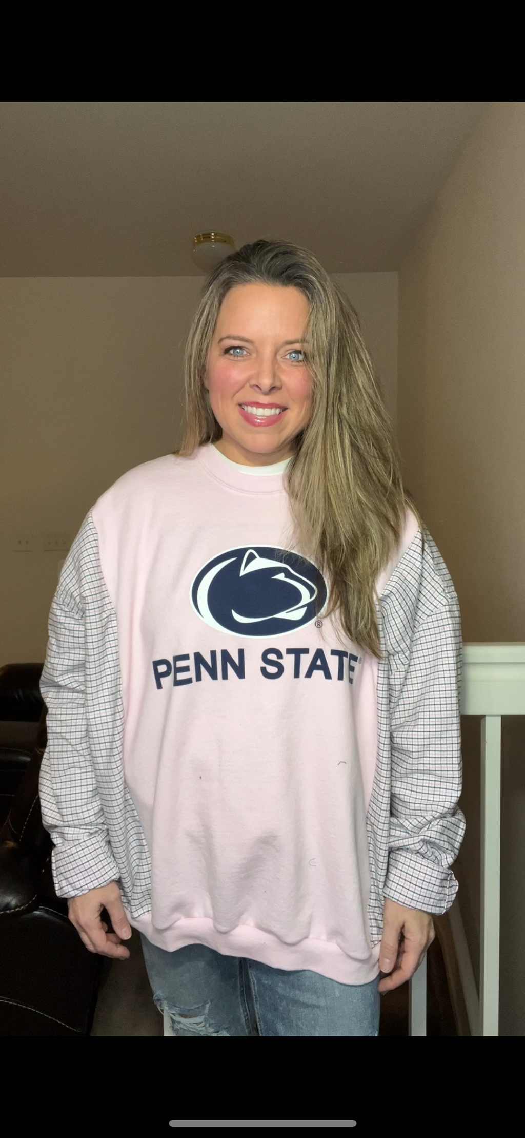 Penn State – women’s 1X – midweight sweatshirt with thick cotton sleeves ￼