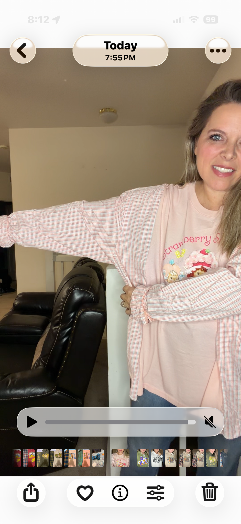 Upcycled Strawberry Shortcake - women's 2X/3X T-shirt with cotton sleeves