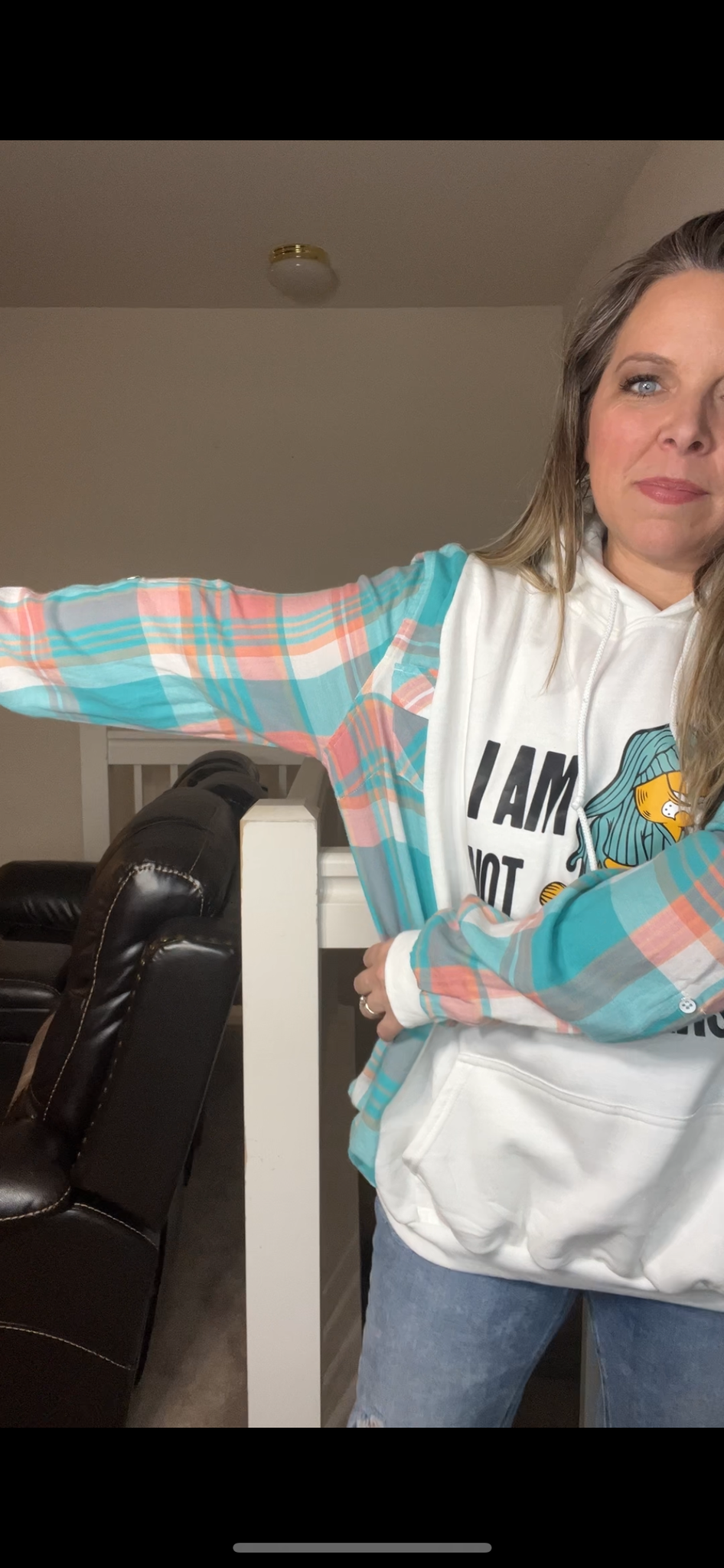 Upcycled Garfield – women’s 2X/3X midweight sweatshirt with soft cotton sleeves – sleeves slightly more narrow