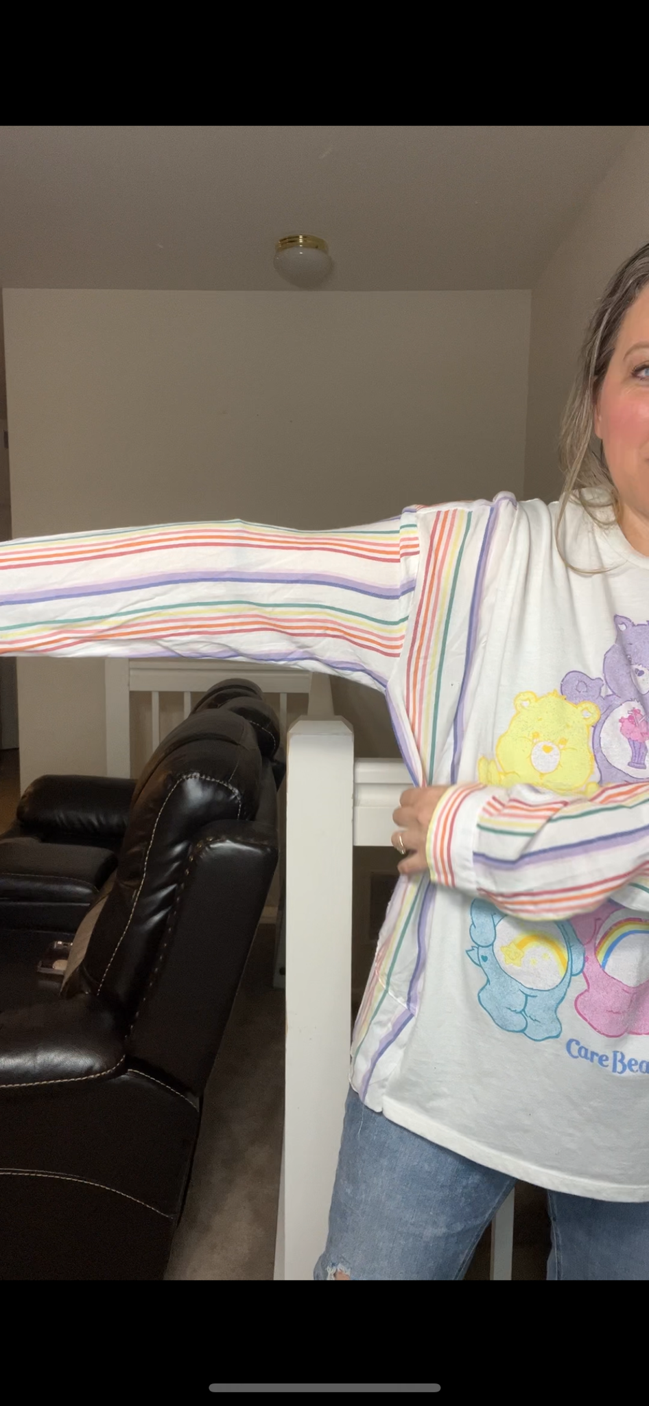 Upcycled Carebear – women’s 2X T-shirt with thin sleeves