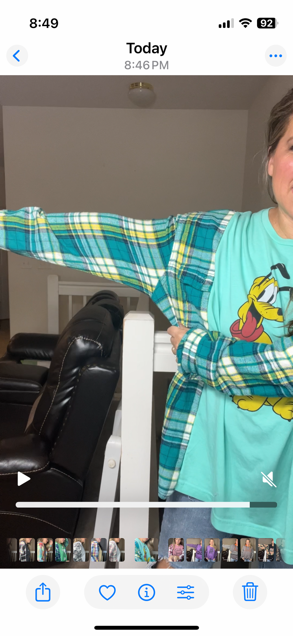 Upcycled Pluto - Women’s 2X/3X T-shirt with flannel sleeves