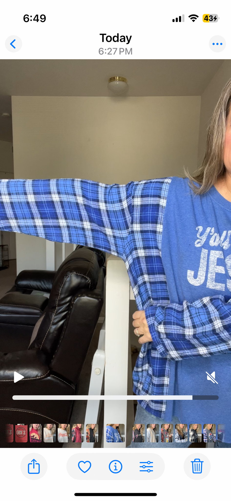 Upcycled Y’all Jesus - Women’s 3X/4X T-shirt with flannel sleeves
