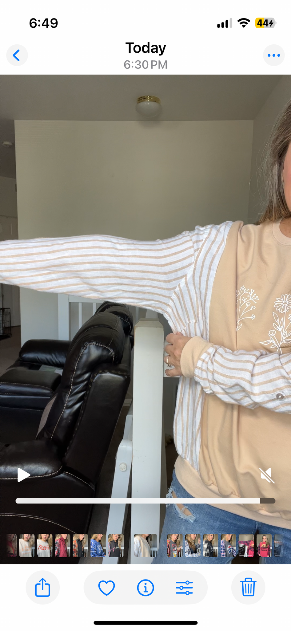 Upcycled No Rain – women’s medium/large French terry sweatshirt with flannel sleeves – sleeves more fitted