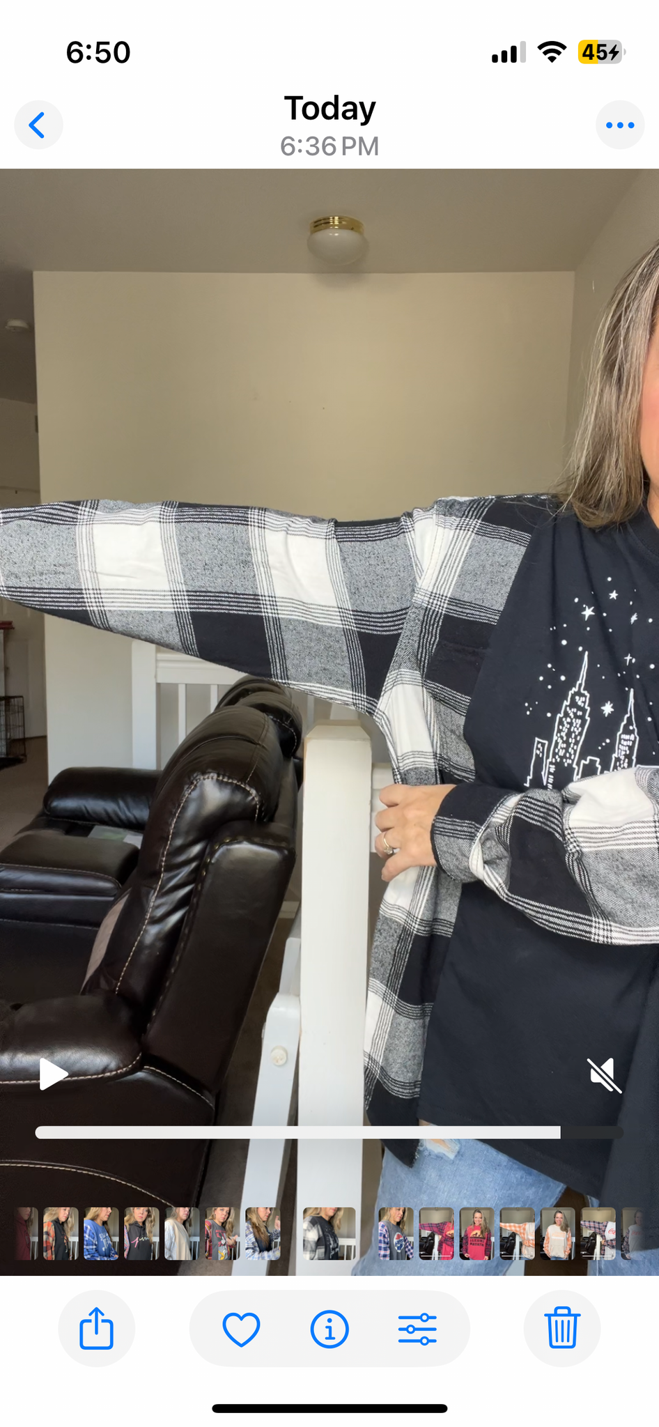Upcycled Friends – women’s 1X T-shirt with flannel sleeves
