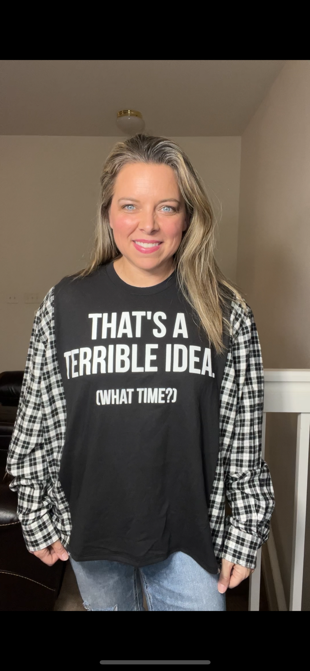 Upcycled Terrible idea – women’s XL￼